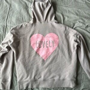Victoria's Secret Light pink/purple zip up  Hoodie Size m